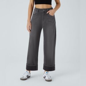HALARA Charcoal Wide Leg Pants